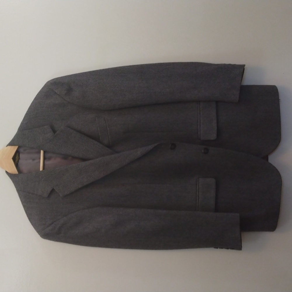 Brooks Brothers Gray Herringbone 3 Roll 2 Sport Coat 41R - Picture 4 of 14